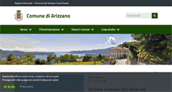 Desktop Screenshot of comune.arizzano.vb.it