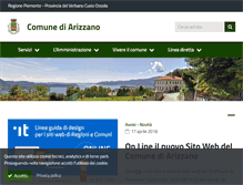 Tablet Screenshot of comune.arizzano.vb.it